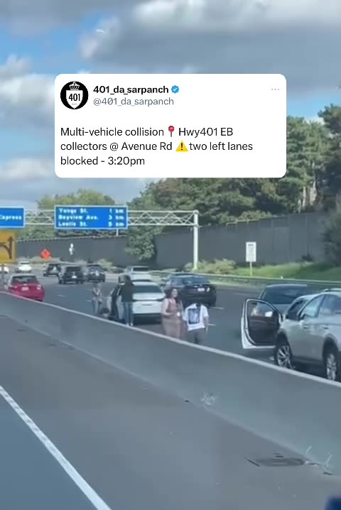 Multi Vehicle Collision In Toronto