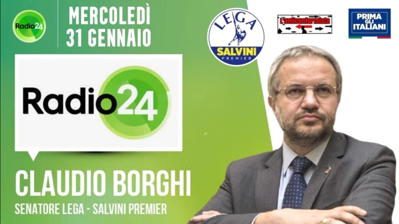 🔴 Confronto, su Radio24, tra il Sen. Claudio Borghi ed un ex esponente dell'OMS sul taglio ai fondi.