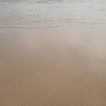 ASMR Playing with Sand on Beech and Watch Listen to Peaceful Wave sounds