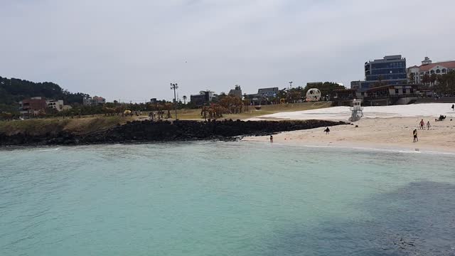 The beautiful beach of Jeju Island