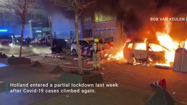 Police Open Fire During Rotterdam Riot Over Covid-19 Restrictions