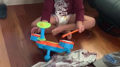 3yr old drum solo