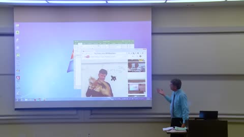 Math Professor Fixes Projector Screen (April Fools Prank)