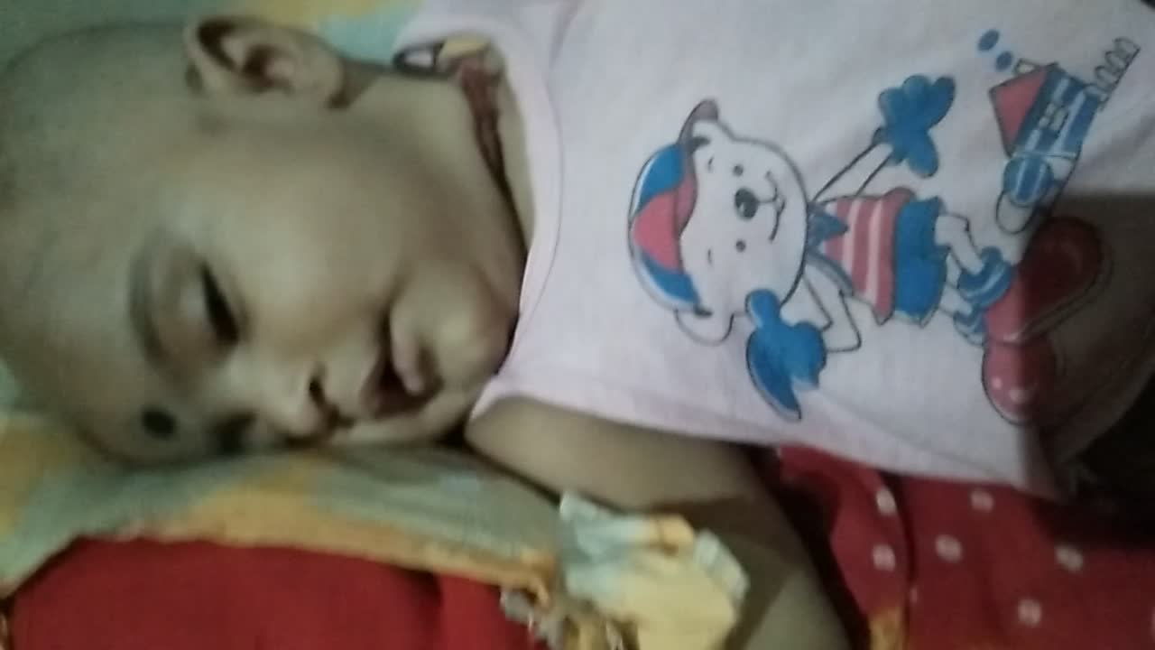 Baby sleeping time end happy's baby