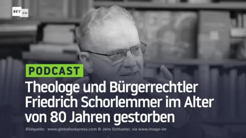 Theologe und Bürgerrechtler Friedrich Schorlemmer im Alter von 80 Jahren gestorben