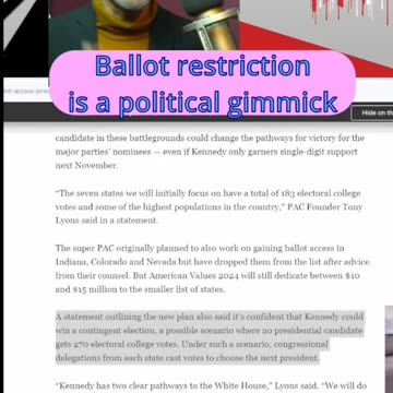 Ultimate impact of ballot restrictions on America