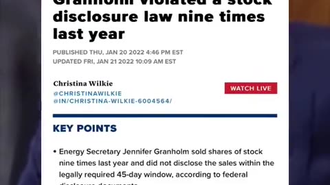 Sen Hawley questions Secretary Jenifer Granholm about corruption.