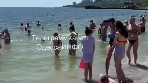 Odessa today. Special military beach...2 😁