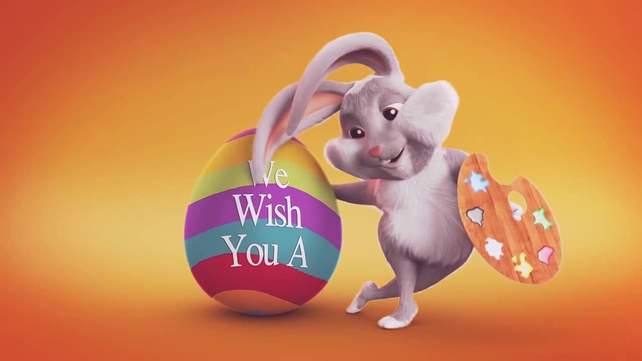 Happy Easter animated video