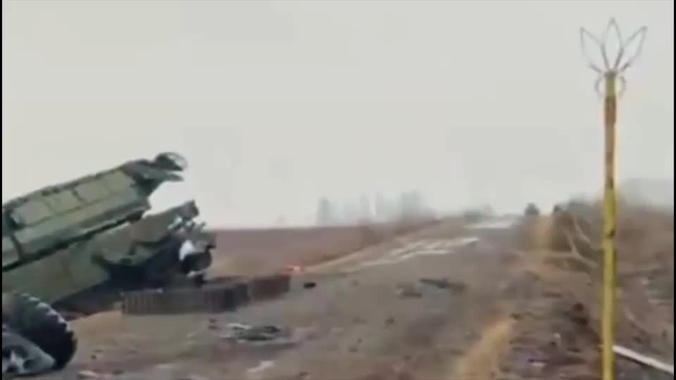 Ukrainian forces posted destruction of Russian Buk. air defense system