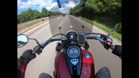 Vulcan 900 On Highway 2up travel