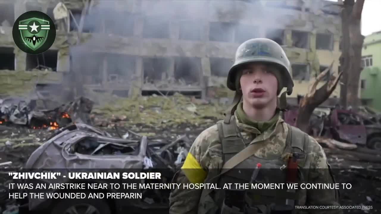 AFTERMATH OF A RUSSIAN AIRSTRIKE ON A MATERNITY HOSPITAL IN MARIUPOL, UKRAINE