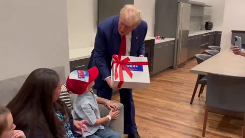 WATCH: President Trump Leaves Rally To Deliver Gift To Disabled Birthday Boy