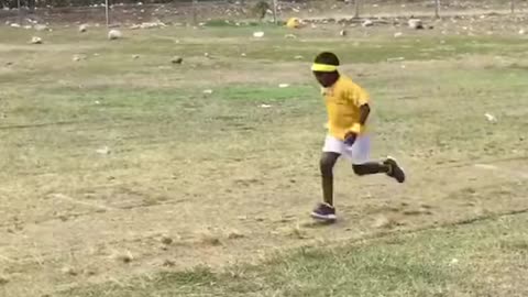 Little Lad Goes The Wrong Way During Relay Race