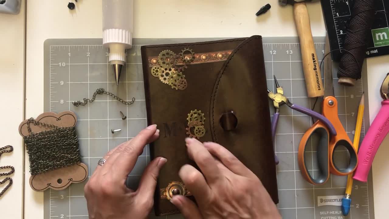 Hubby's Steampunk Journal Cover (from Lovely Lavender Wishes)