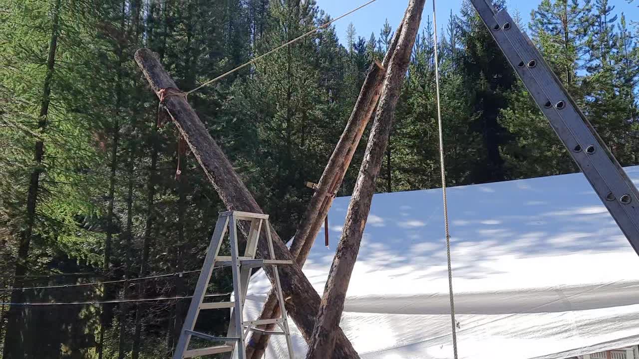 Homestead cabin Corner Post