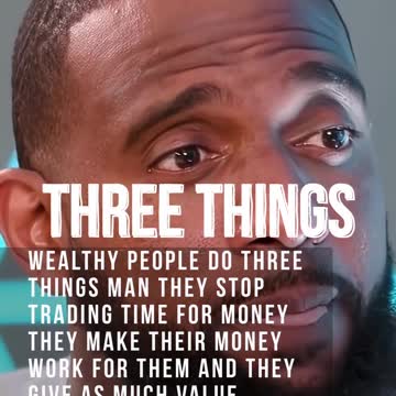 Wallstreet Trapper, Three Things Wealthy People Do