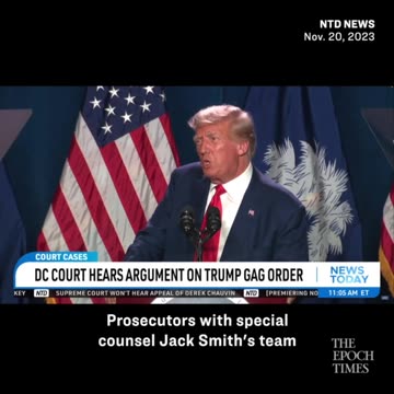 DC Court Hears Arguments on Trump Gag Order