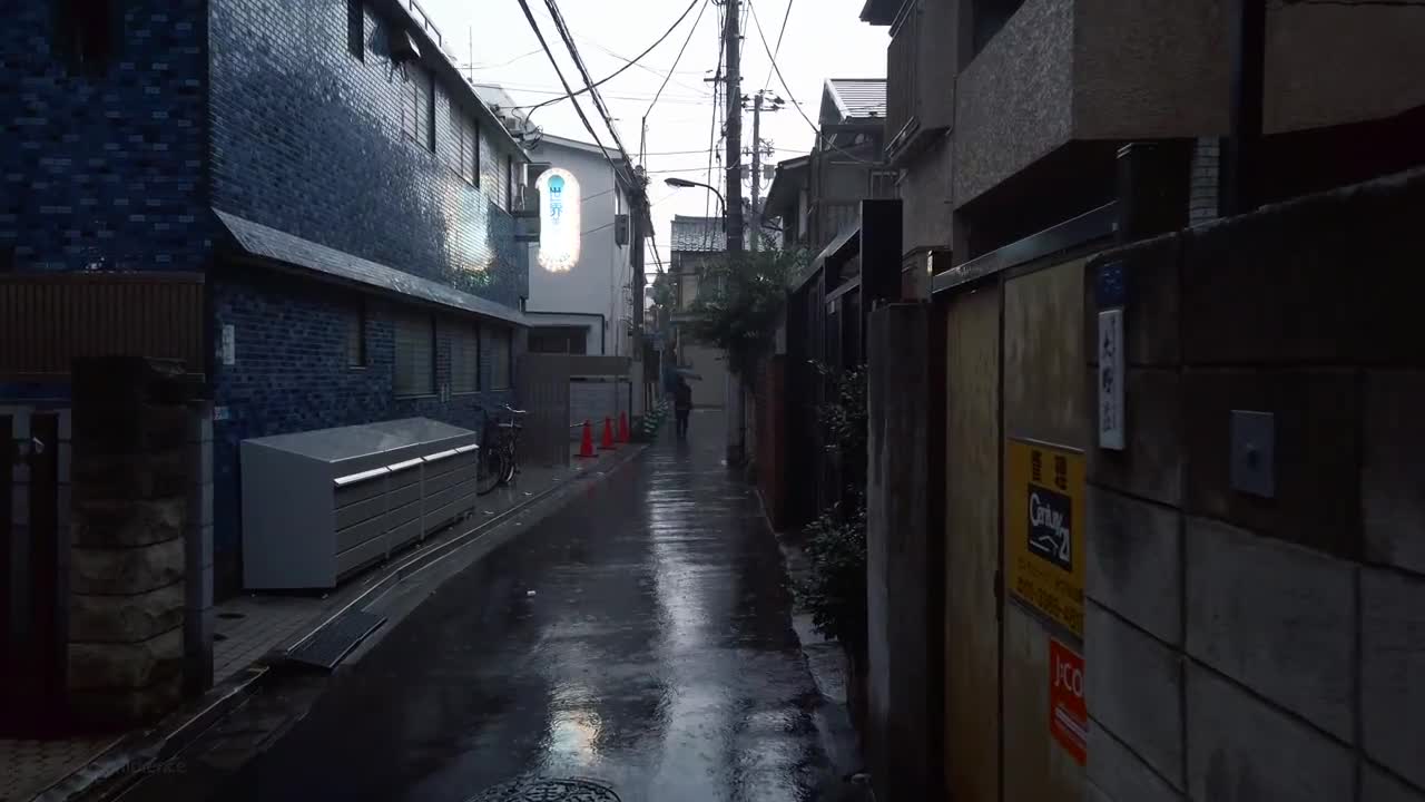 WALKING IN THE RAIN - TOKYO | ASMR