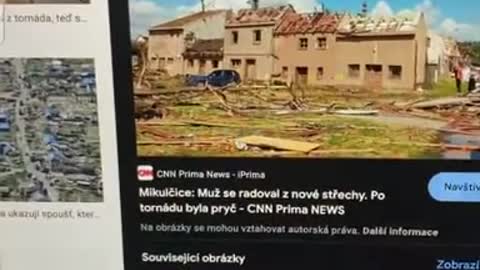 ČT vydávala tornádem zničené Mikulčice za rusy rozbombardovanou Ukrajinu
