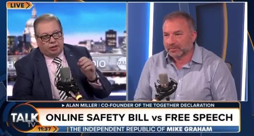 Why is Twitter censoring accounts sharing a video from Talk TV?