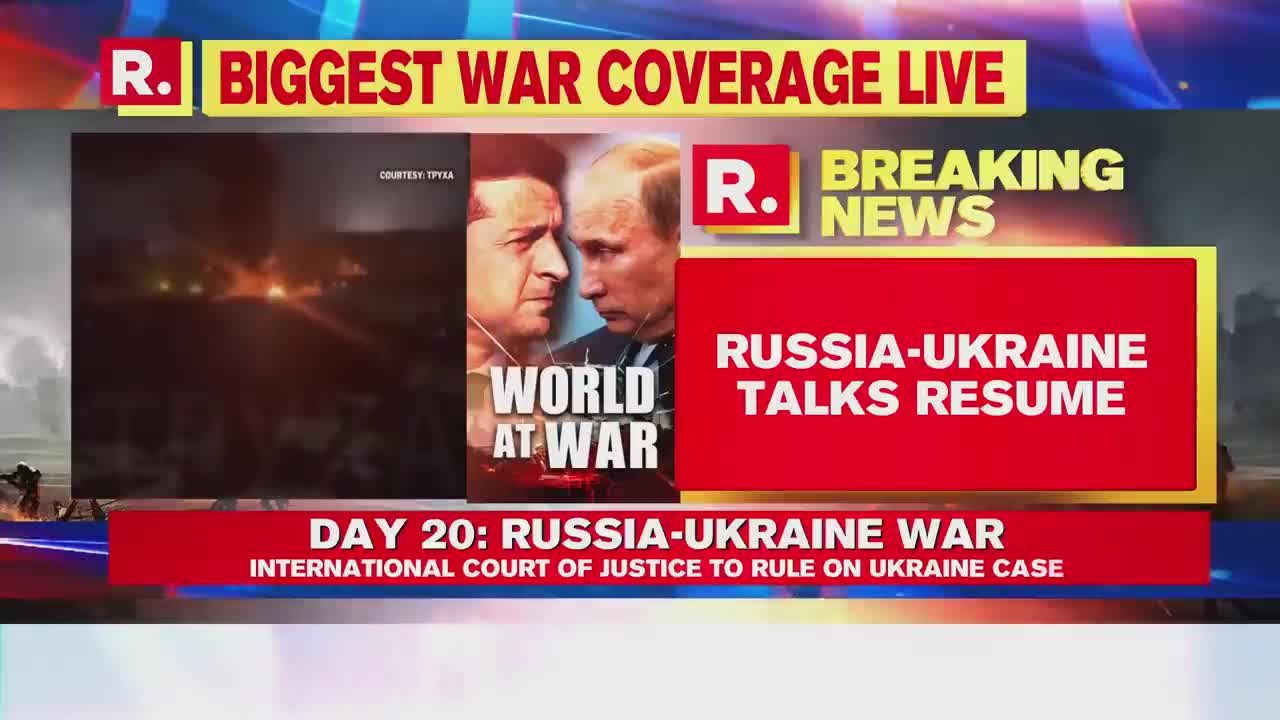 Breaking news. Fourth round of Russia and Ukraine talk.