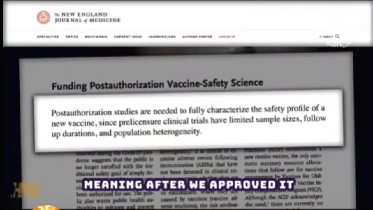 Leading Vaxinologist Admits Vax Safefy Was Never Studied.
