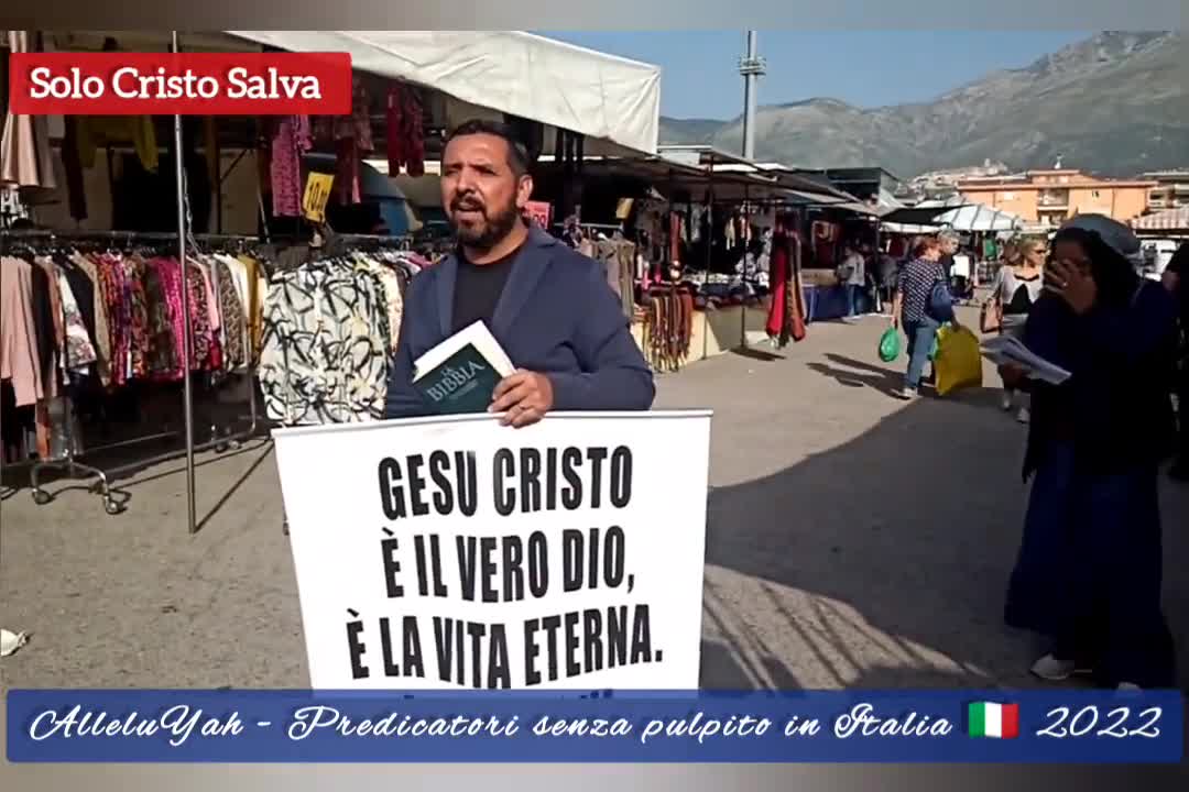 Predico il vangelo e la parola di Dio ai peccatori e alle peccatrici di questo mondo di tenebre,adoratori di idoli pagani e falsi dei egiziani etc perché ho una certezza e una fede incrollabile NELLA PAROLA DI GESù E NELL'UNICO DIO DEI VIVI