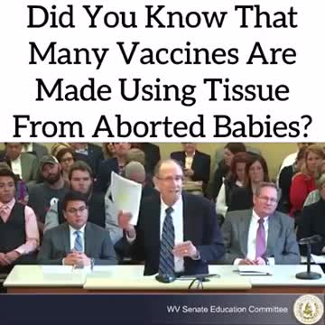 Vaccines made with aborted baby tissue