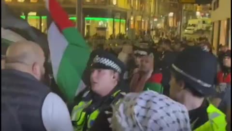 Pro-Palestine demonstrators in Birmingham acting like Nazis and they Don't understand