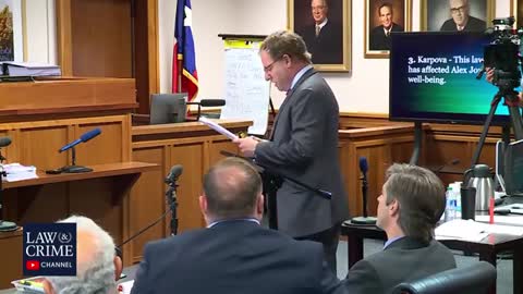 Alex Jones Jumps Out of Seat When Plaintiffs' Attorney Addresses Him