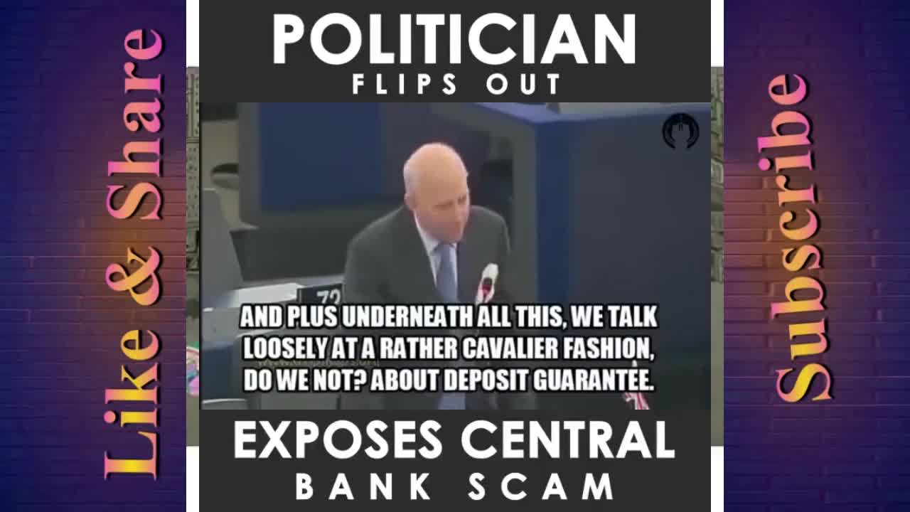 Politician Flips Out and Exposes Central banks How they Operate