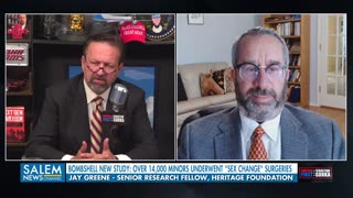 14,000 children mutilated by psycho transgender doctors. Jay Greene with Sebastian Gorka