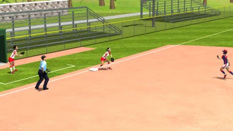 3 Umpires - No Runners On - Extra Hit To The Outfield