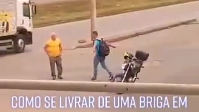How to get out of a fight