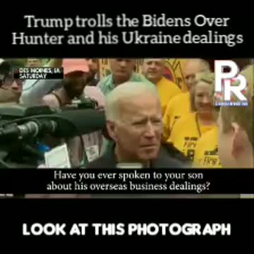 Trump trolls the Bidens over Hunters Ukraine dealings