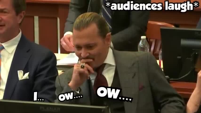 Johnny deep Reaction at Bizarre Penis Questions in court and Getting hillarious 😂😂