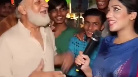 Funny videos ameera asking to old man