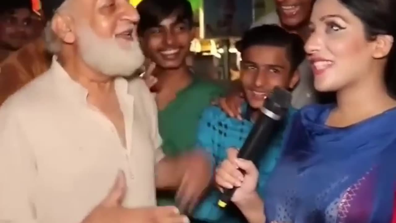 Funny videos ameera asking to old man