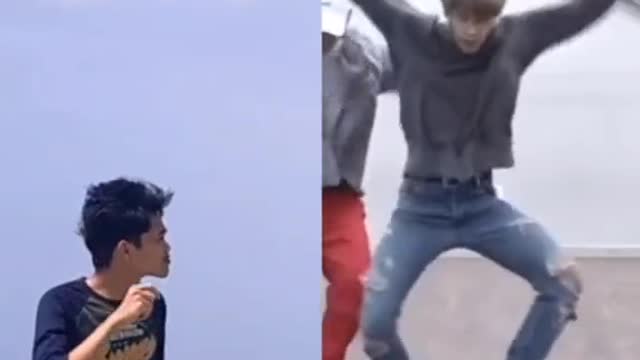 When BTS Jimin kicks you while dancing.