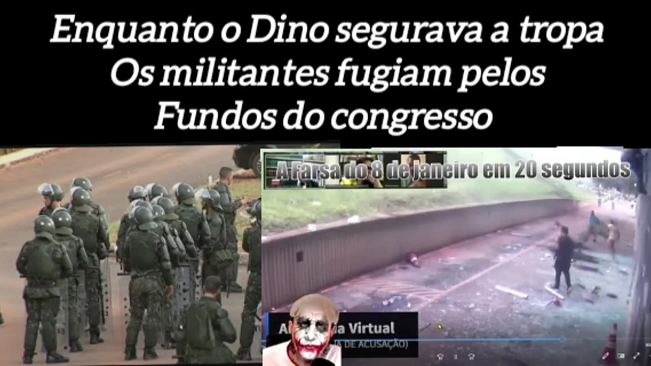 Enquanto o Dino segurava as trapas os Militantes do PT e MST fugiam pelos fundos do congresso. E os patriotas foram culpados pela armação do STF, PT, Globo e toda esquerda IMUNDA.