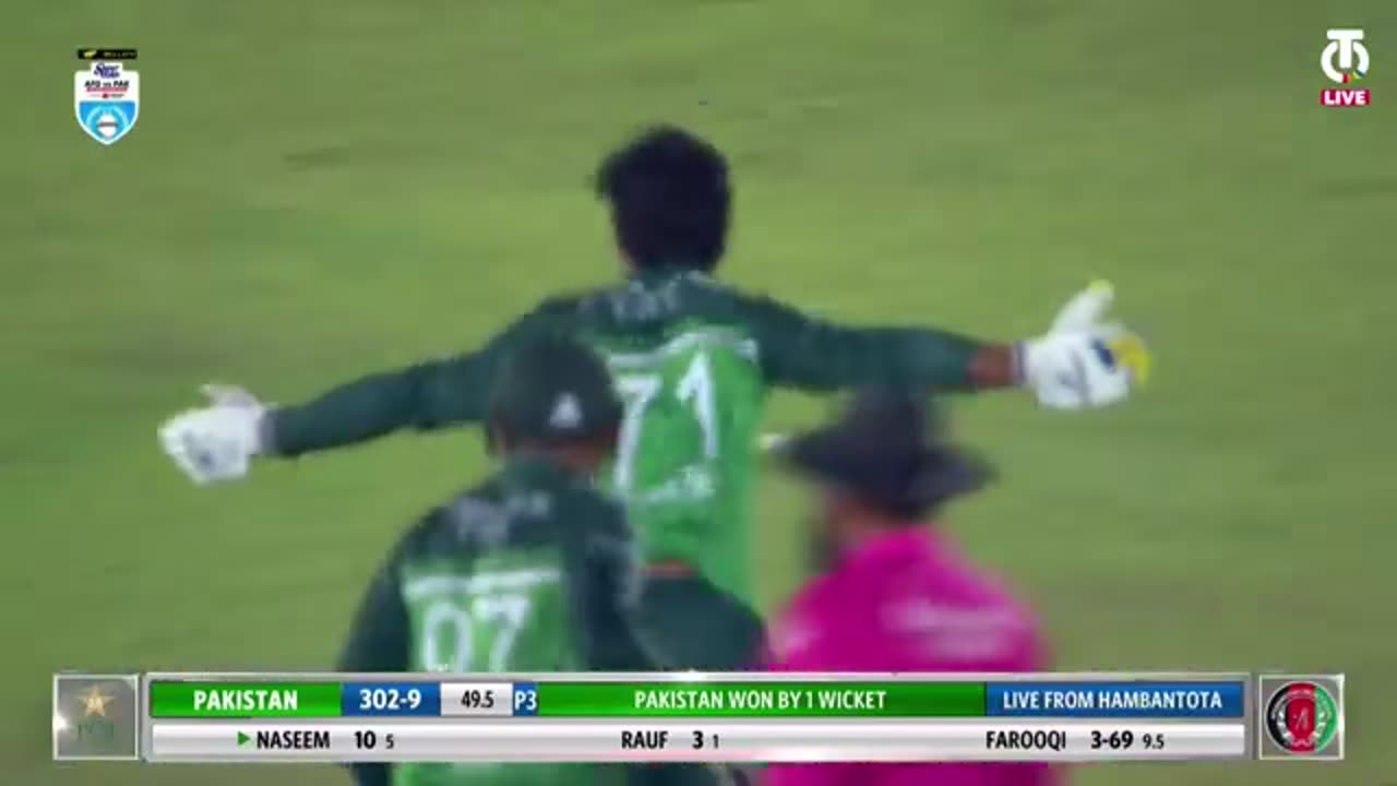 Naseem shah destroy AFG in Last overđź–¤