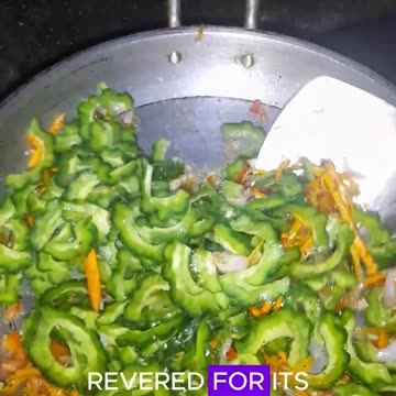 Ginisang Ampalaya, Bitter Gourd and Eggs. Amazing Filipino Food!!