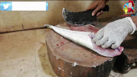 Kukkar the Flathead fish cutting show | Seafood Babu Expert Live Fish Cutting Skills