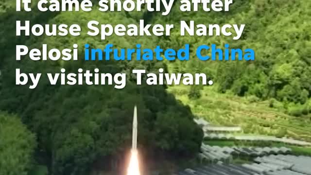 China fires missiles off Taiwan coast in military drill after Pelosi visit