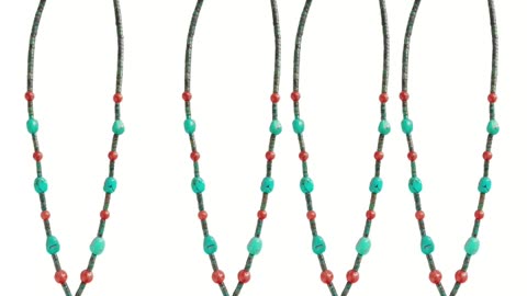 Free-shape Natural turquoise and heishi beads with red coral bead Southwest jewelry pendant necklace