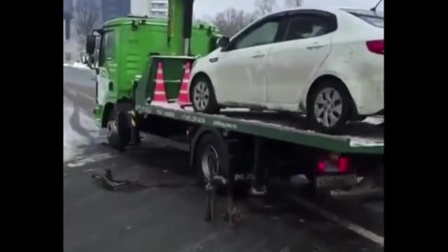 Someone was not happy with their car being towed