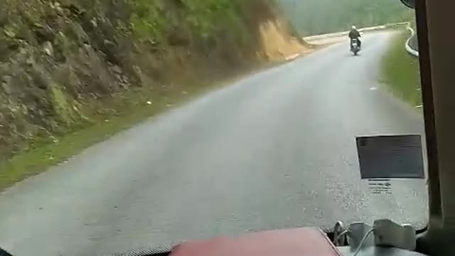 Winding road in northwestern Vietnam