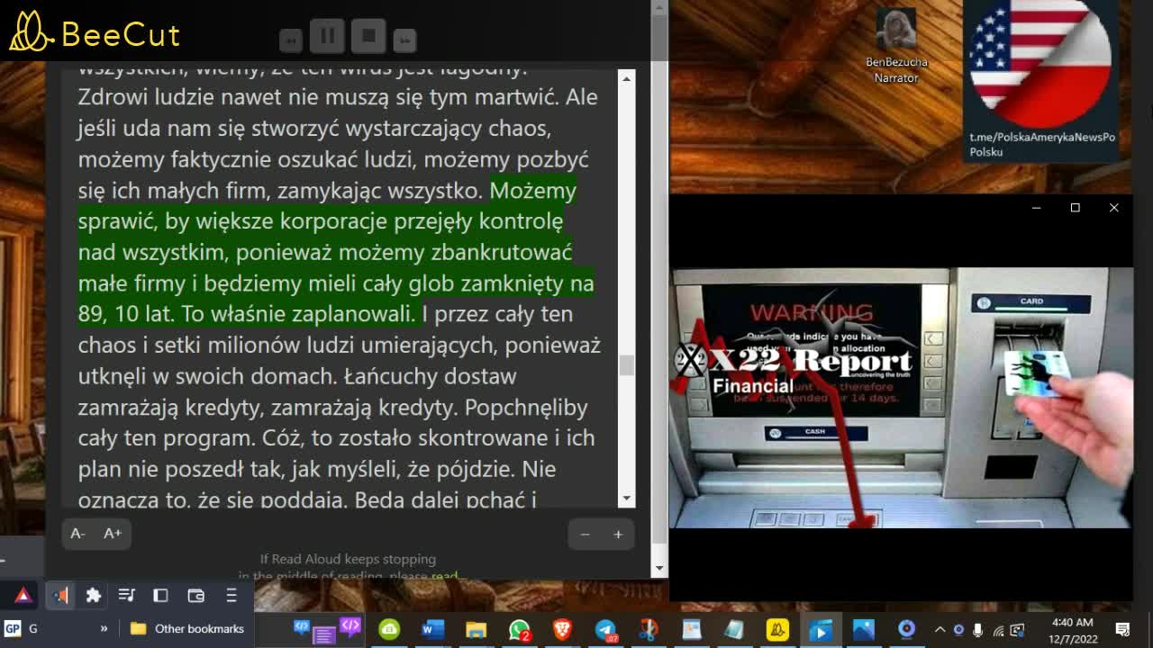 RAPORT X22🔴odc. 2942a - Nadchodzi zima, węgiel [CBDC] zawiódł, zanim się zaczął🔴