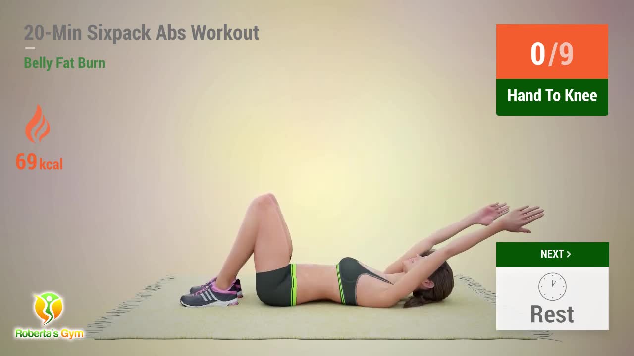 20- MINUTE SIXPACK ABS WORKOUT BELLY FAT BURN EXERCISES